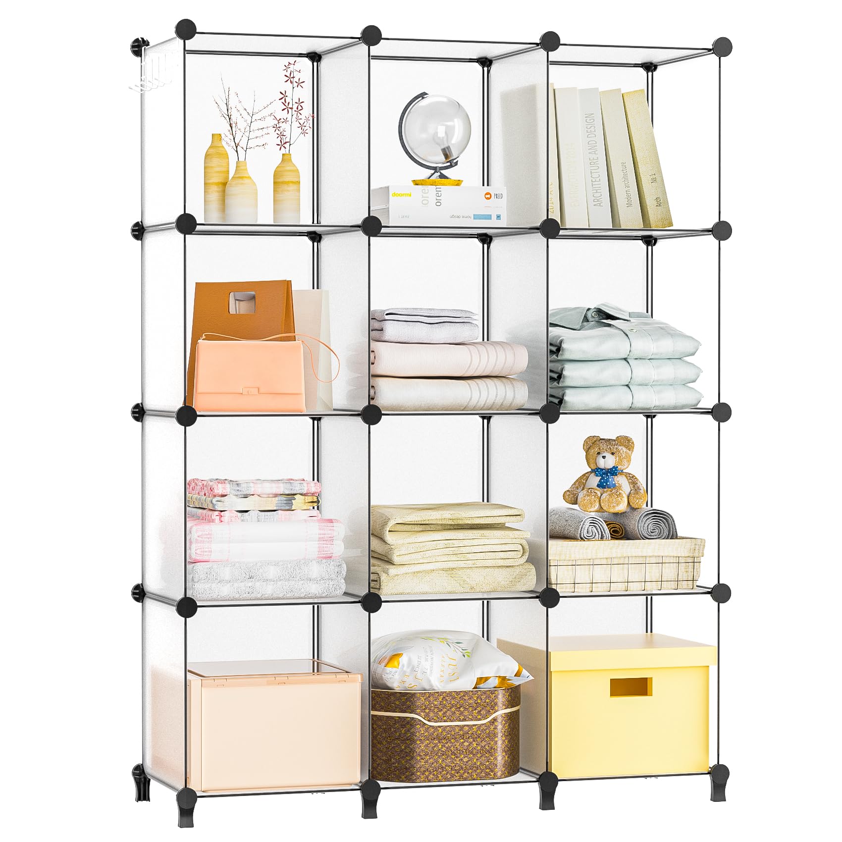 Cube Storage Organizer, 12 Cube Closet Organizers and Storage for Bedr –  neprock