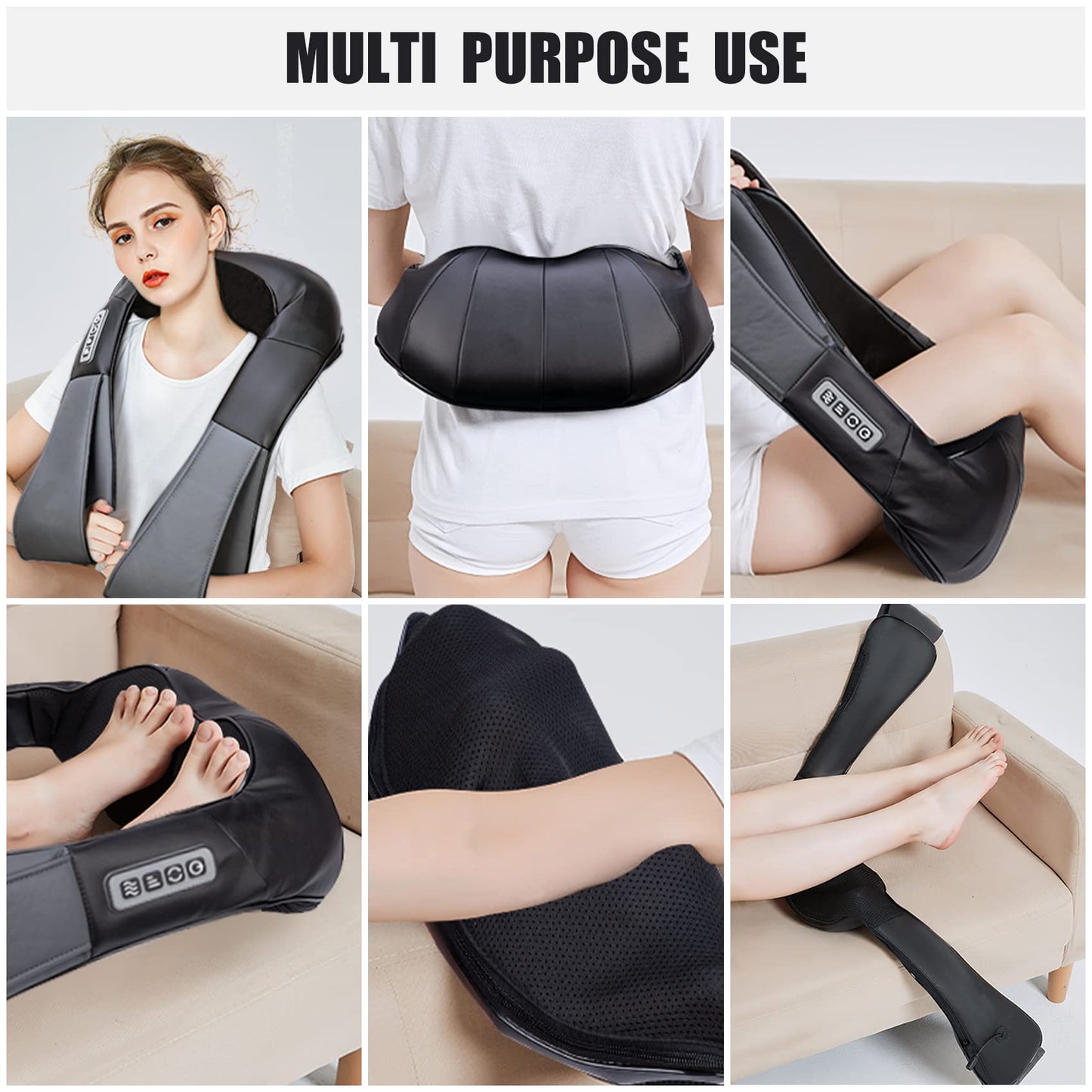 Shiatsu Neck and Shoulder Massager with Heat, Massagers for Neck and Back Body Muscle Pain Relief, Neck Massage Gifts for Birthday Christmas Gifts Ideas for Women Men Mom Dad