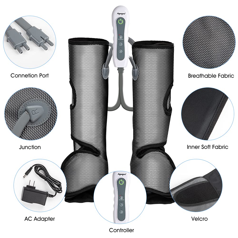 Leg massager compression, Rechargable Air Slabway Foot Massager machine for Circulation and Restless Legs Syndrome Relief, Best Mothers Day Gifts from Daughter