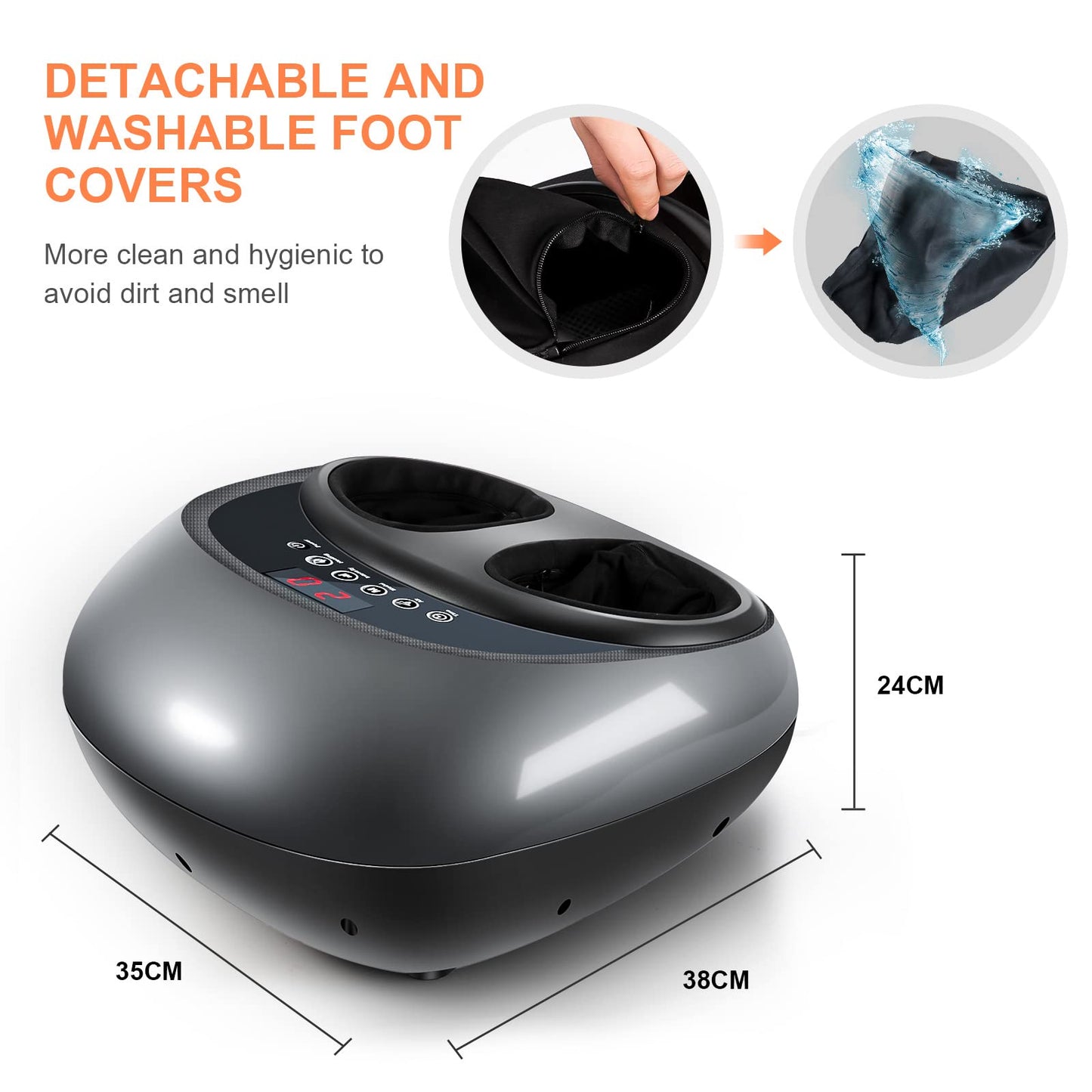 Foot Massager Machine with Heat, Shiatsu Foot Massage with deep Kneading, Foot Massager Plantar Fasciitis for Neuropathy and Foot Pain Relief, Best mothers day gifts for mom