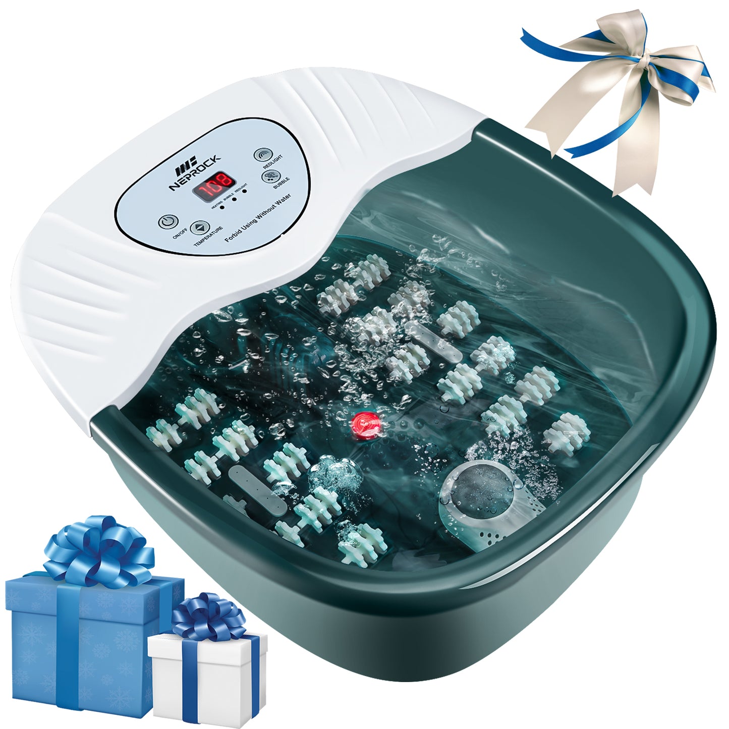 Neprock Foot Spa Bath Massager with Heat, Pedicure Foot soak tub with neprock Neprock Foot Spa Bath Massager with Heat, Pedicure Foot soak tub with neprock