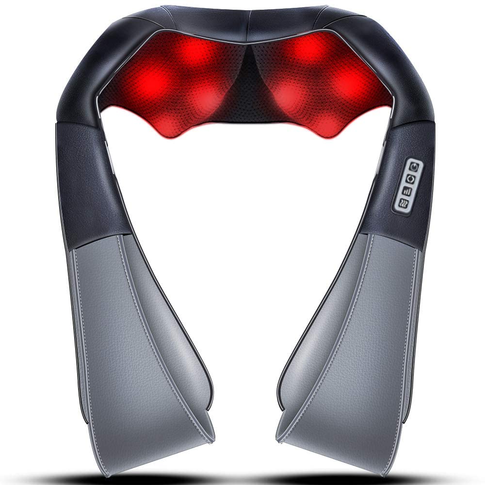 Shiatsu Neck and Shoulder Massager with Heat, Massagers for Neck and Back Body Muscle Pain Relief, Neck Massage Gifts for Birthday Christmas Gifts Ideas for Women Men Mom Dad