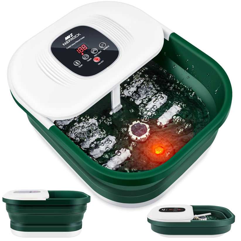 Neprock Foot Bath Spa with Heat and Massage and Jets, Collapsible Foot ...