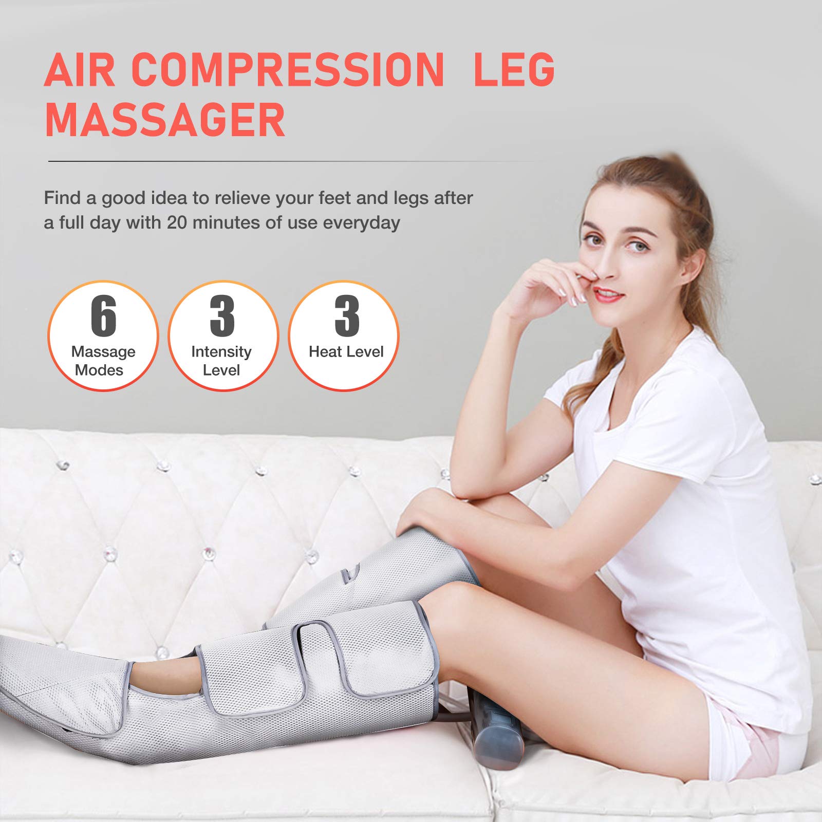 Slabway air compression best sale foot and leg massager