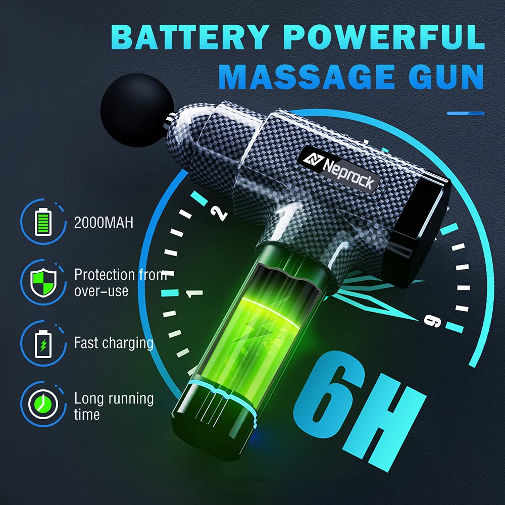 Vatertagsgeschenk, Massagepistole Massage Gun Geeignet für Ganzer KörperMuskelmassagegerät,Schmerzlinderung, 30-Gang-Percussion-Massagegerät mit 8 Massageköpfen,Elektrisches Handmassagegerät mit LCD